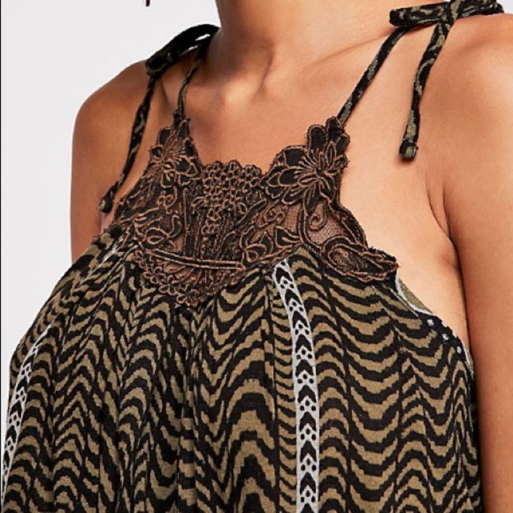 Free People Wild at Heart Tank in Black Combo - Picture 4 of 4